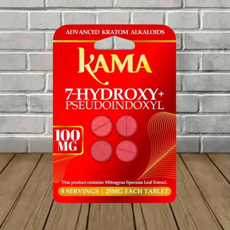 Kama 7-Hydroxy + Pseudo Tablets 100mg Bulk Case Deal