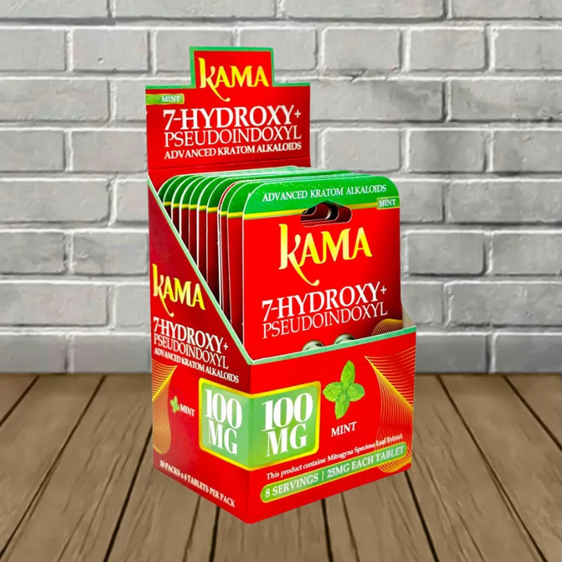Kama 7-Hydroxy + Pseudo Tablets 100mg Bulk Case Deal