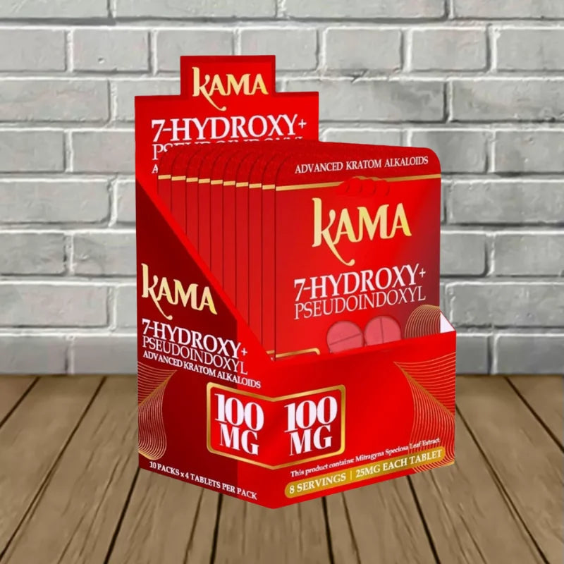 Kama 7-Hydroxy + Pseudo Tablets 100mg Bulk Case Deal