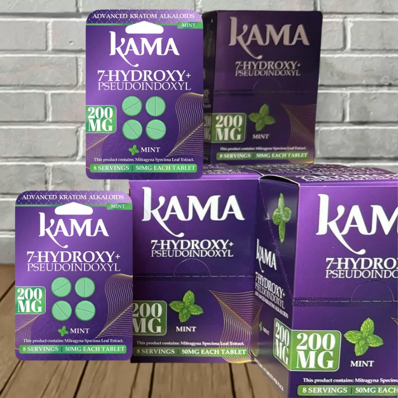 Kama 7-Hydroxy + Psuedo Tablets 200mg Bulk Case Deal