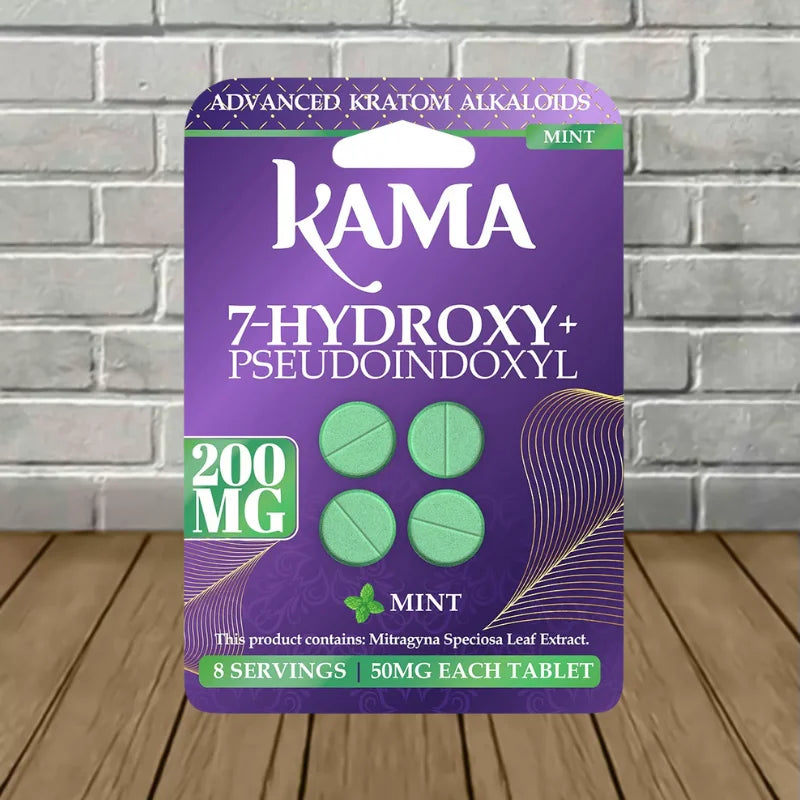 Kama 7-Hydroxy + Psuedo Tablets 200mg Bulk Case Deal