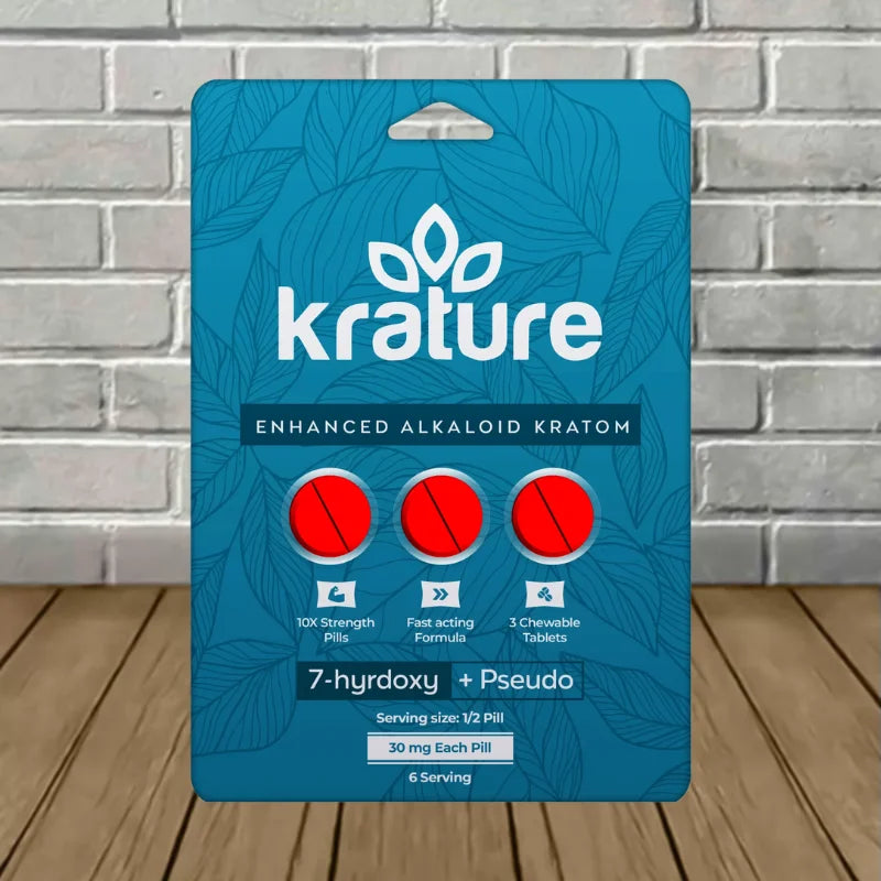 Krature 30mg 7-Hydroxy + Pseudo Tablets 3ct