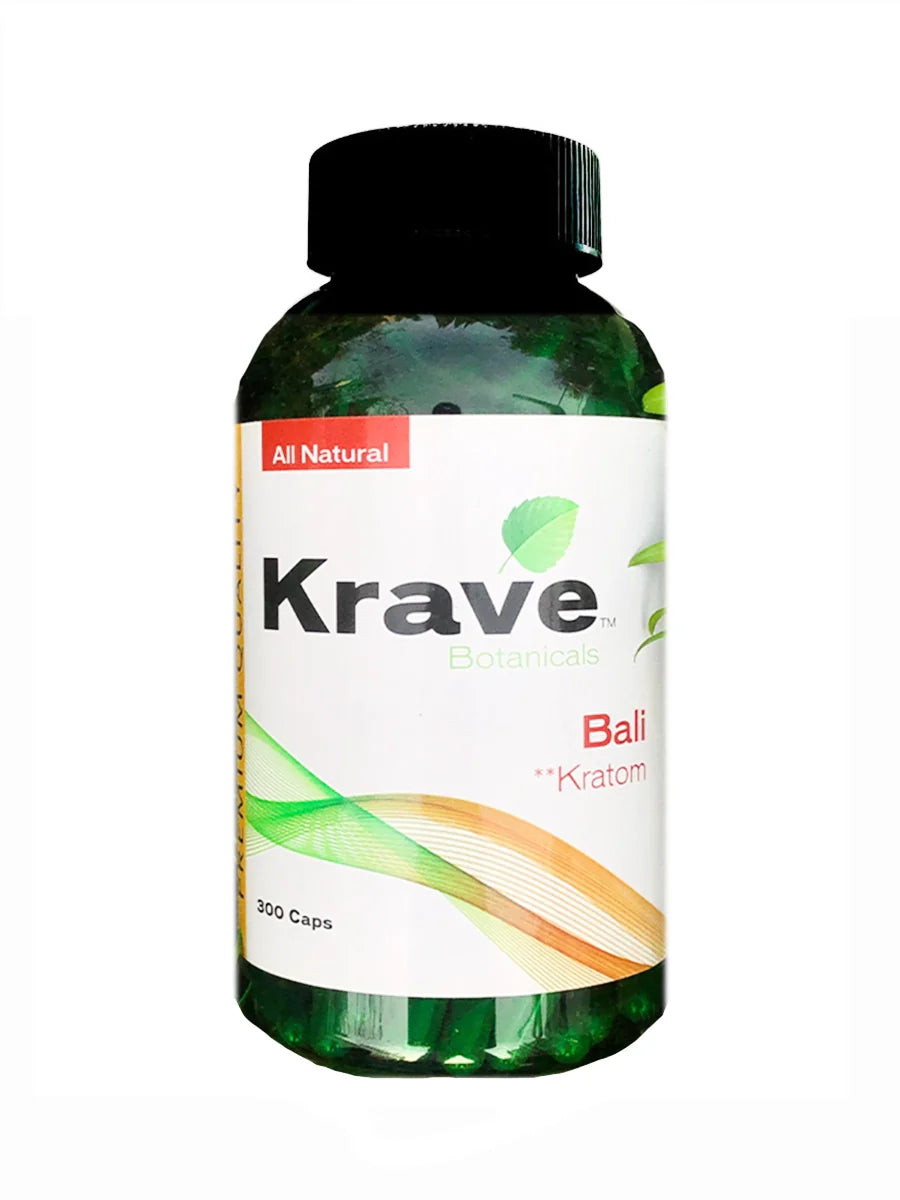 Krave Botanicals Bali Kratom Capsules 300ct Best Price