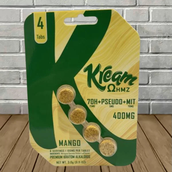 Kream 7OH + Pseudo + Mit Extract Tablets Full Case 10ct