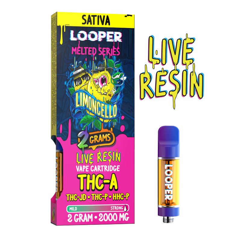 Melted Series 2g Cartridge: Limoncello by Looper Vape