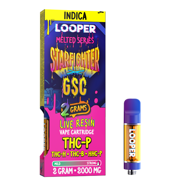 Melted Series 2g Cartridge: Starfighter x GSC by Looper Vape