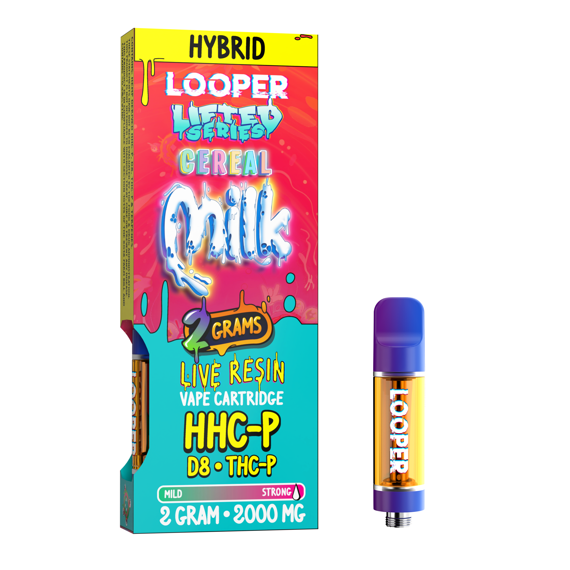 Lifted Series 2g Cartridge: Cereal Milk by Looper Vape