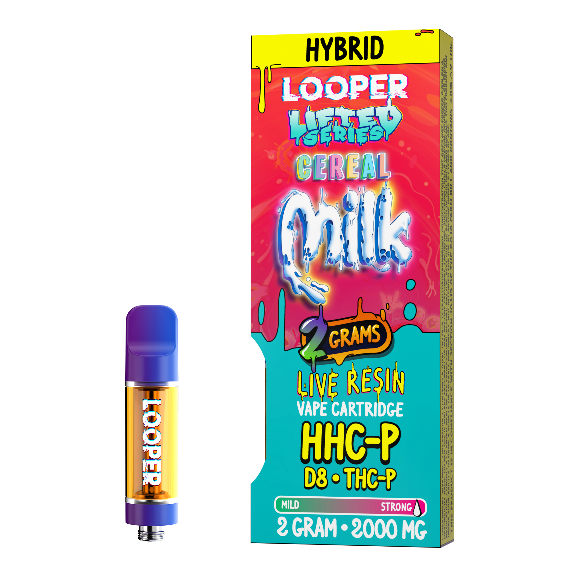 Lifted Series 2g Cartridge: Cereal Milk by Looper Vape