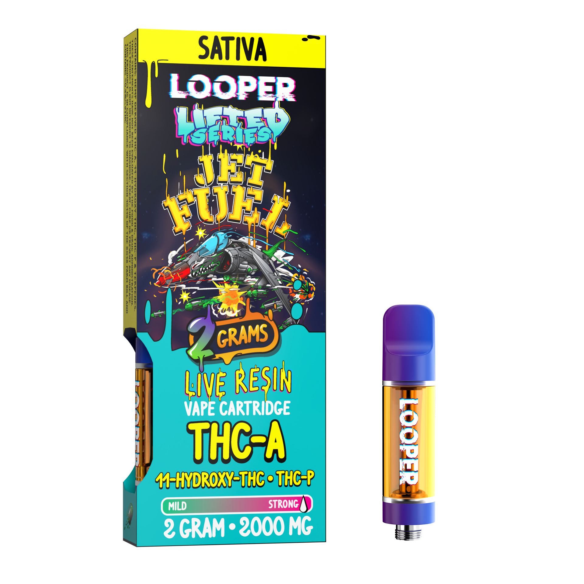 Lifted Series 2g Cartridge: Jet Fuel by Looper Vape