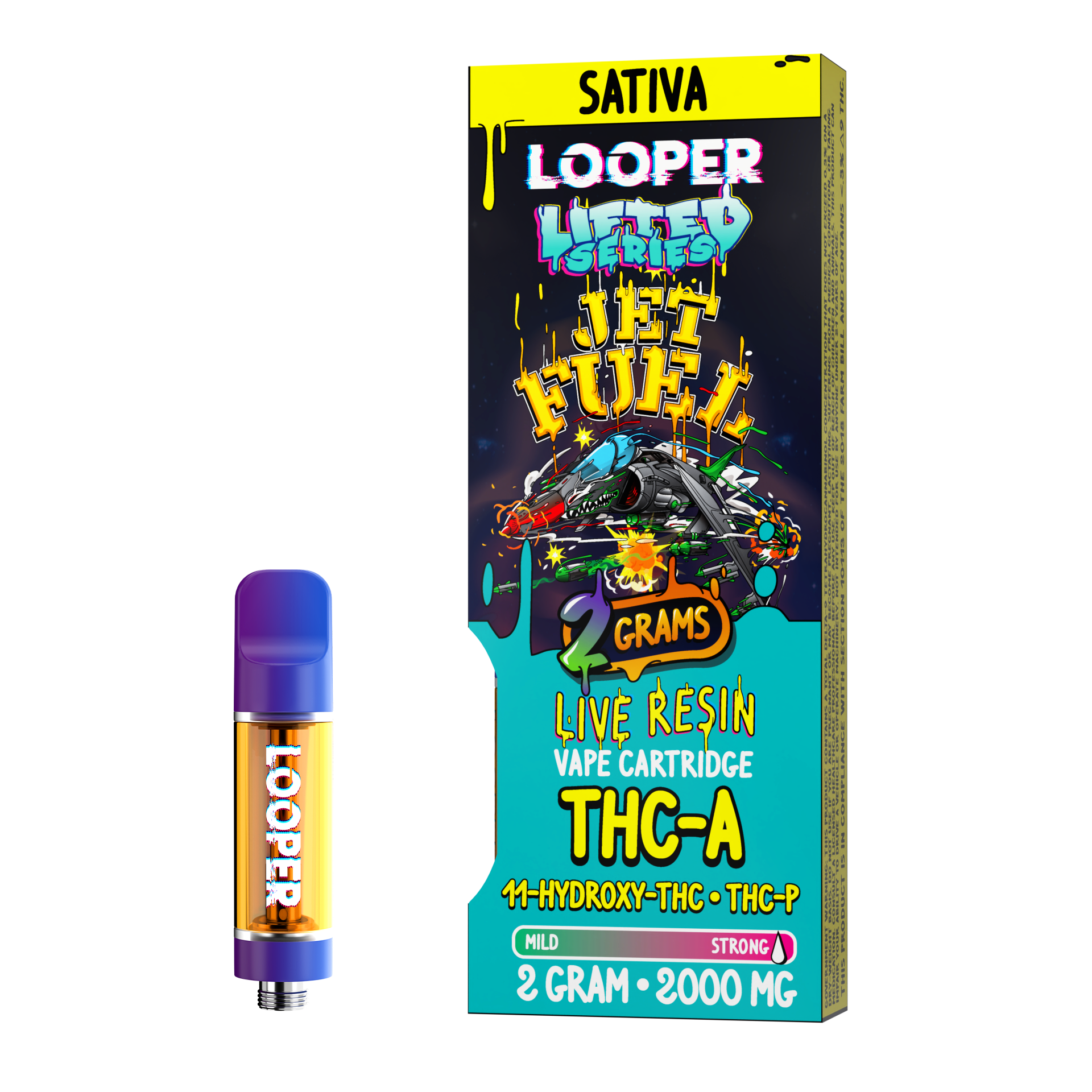 Lifted Series 2g Cartridge: Jet Fuel by Looper Vape