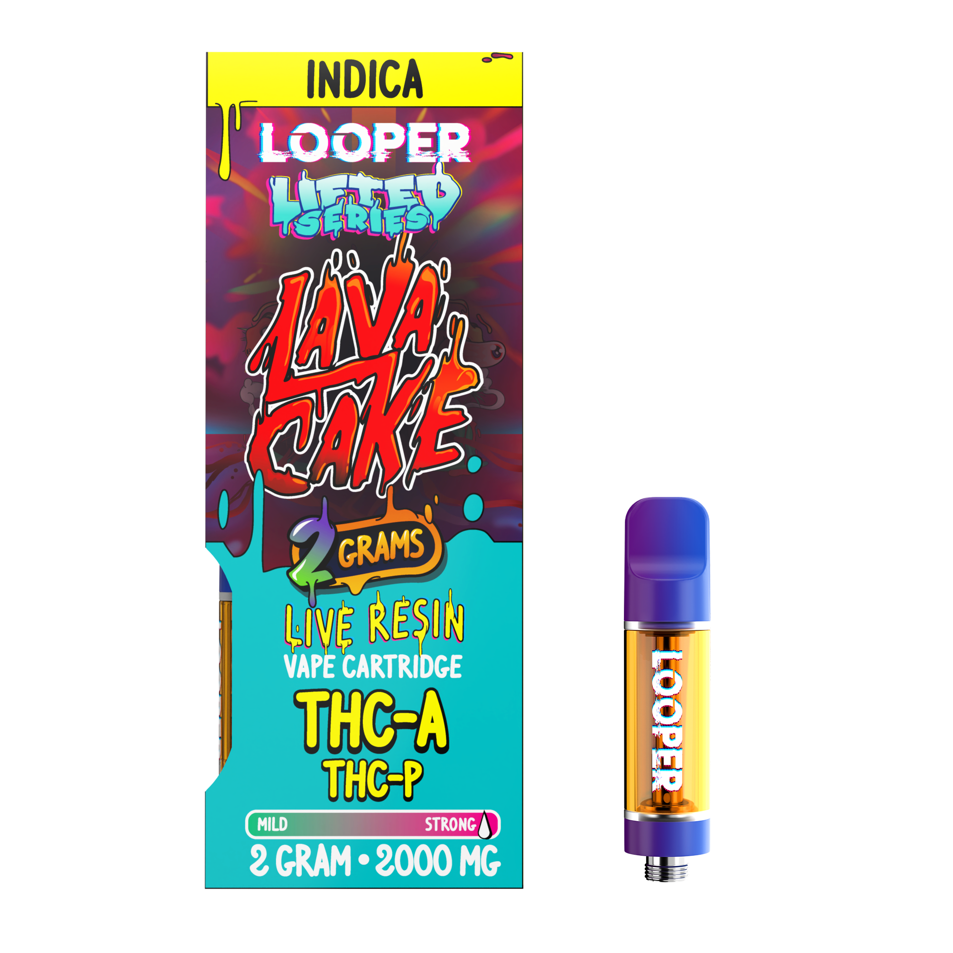 Looper Vape Lifted Series 2g Cartridge: Lava Cake