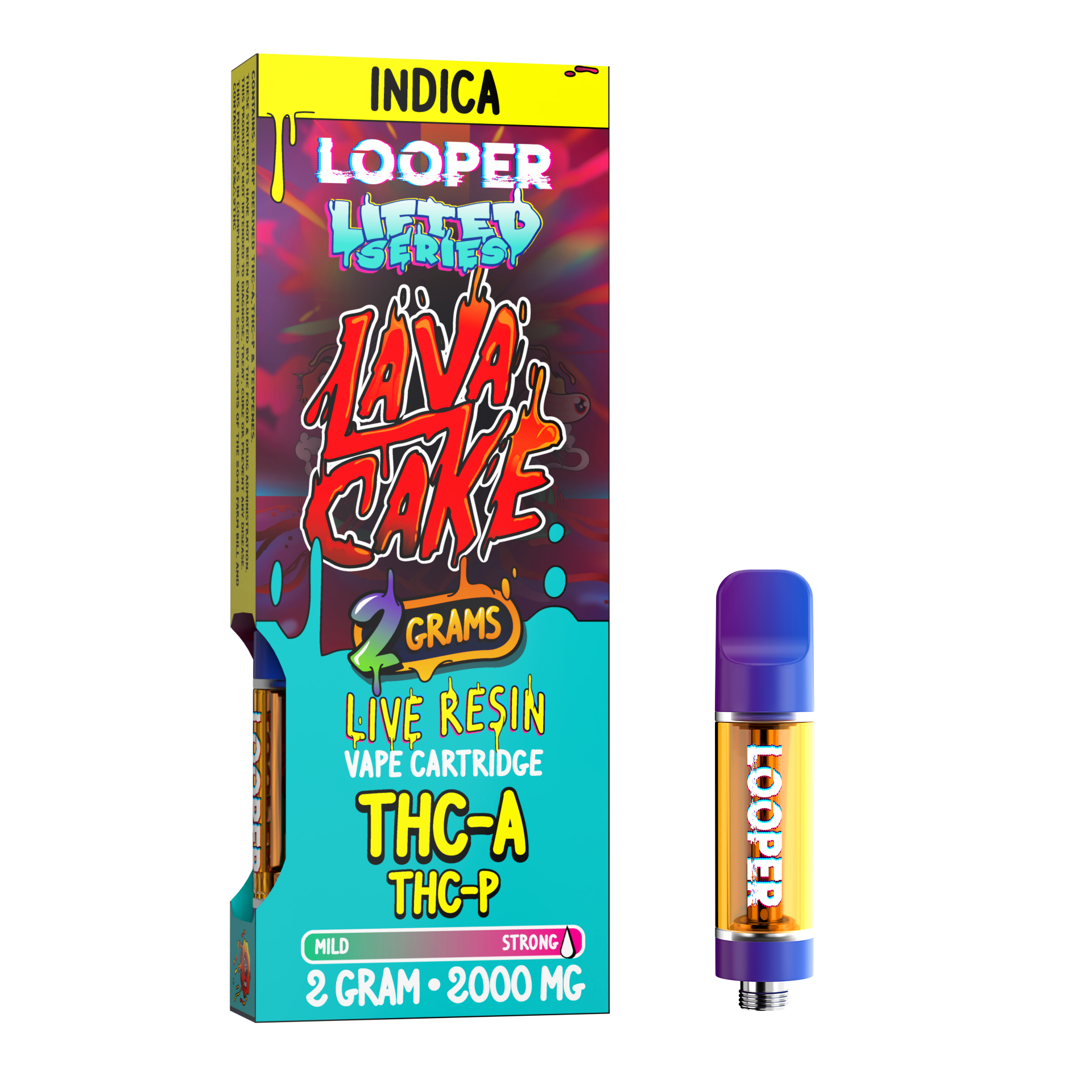 Looper Vape Lifted Series 2g Cartridge: Lava Cake