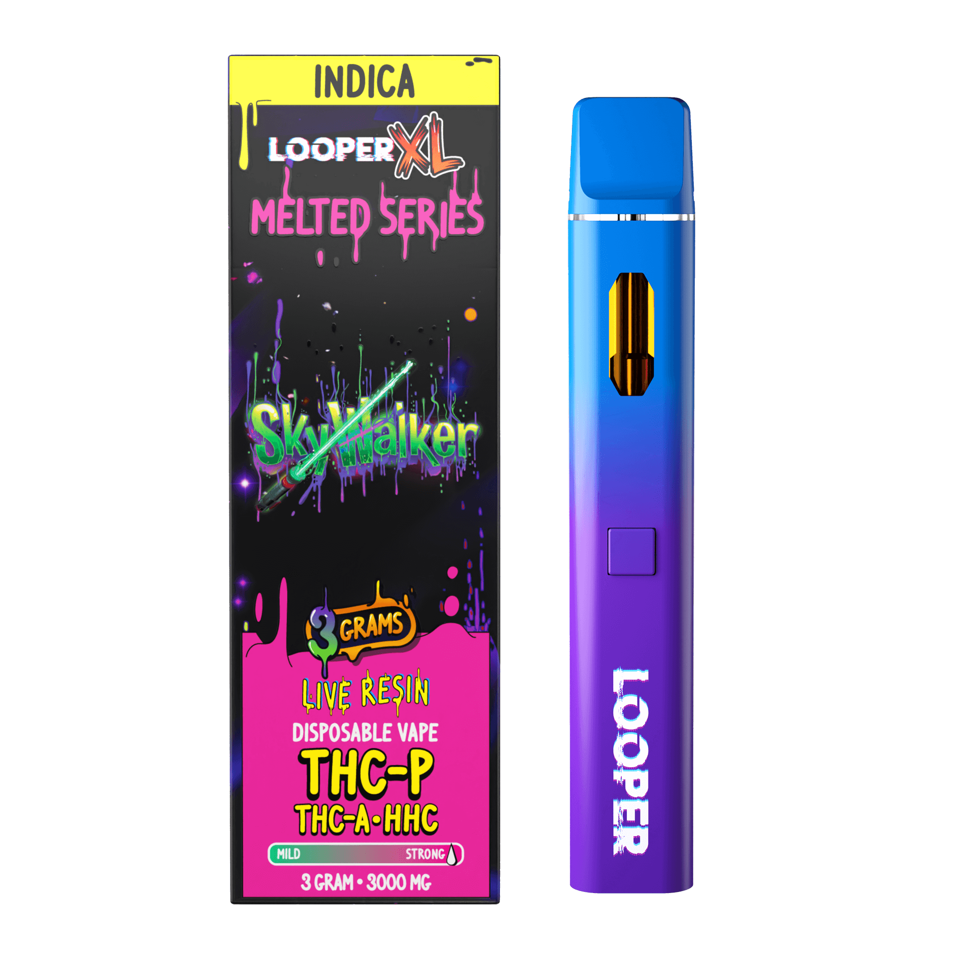 Looper Vape Melted Series 3G Disposable: Skywalker OG