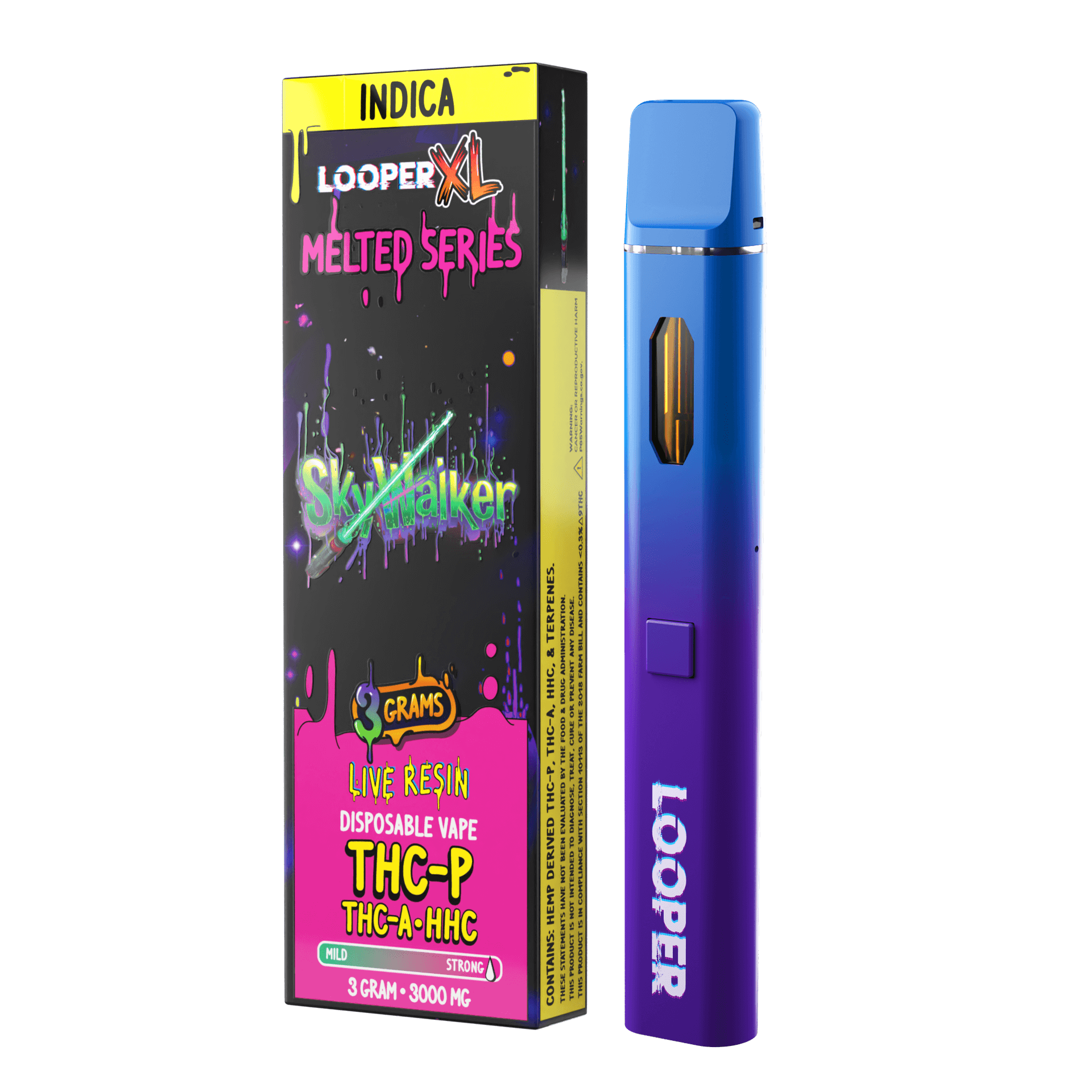 Looper Vape Melted Series 3G Disposable: Skywalker OG