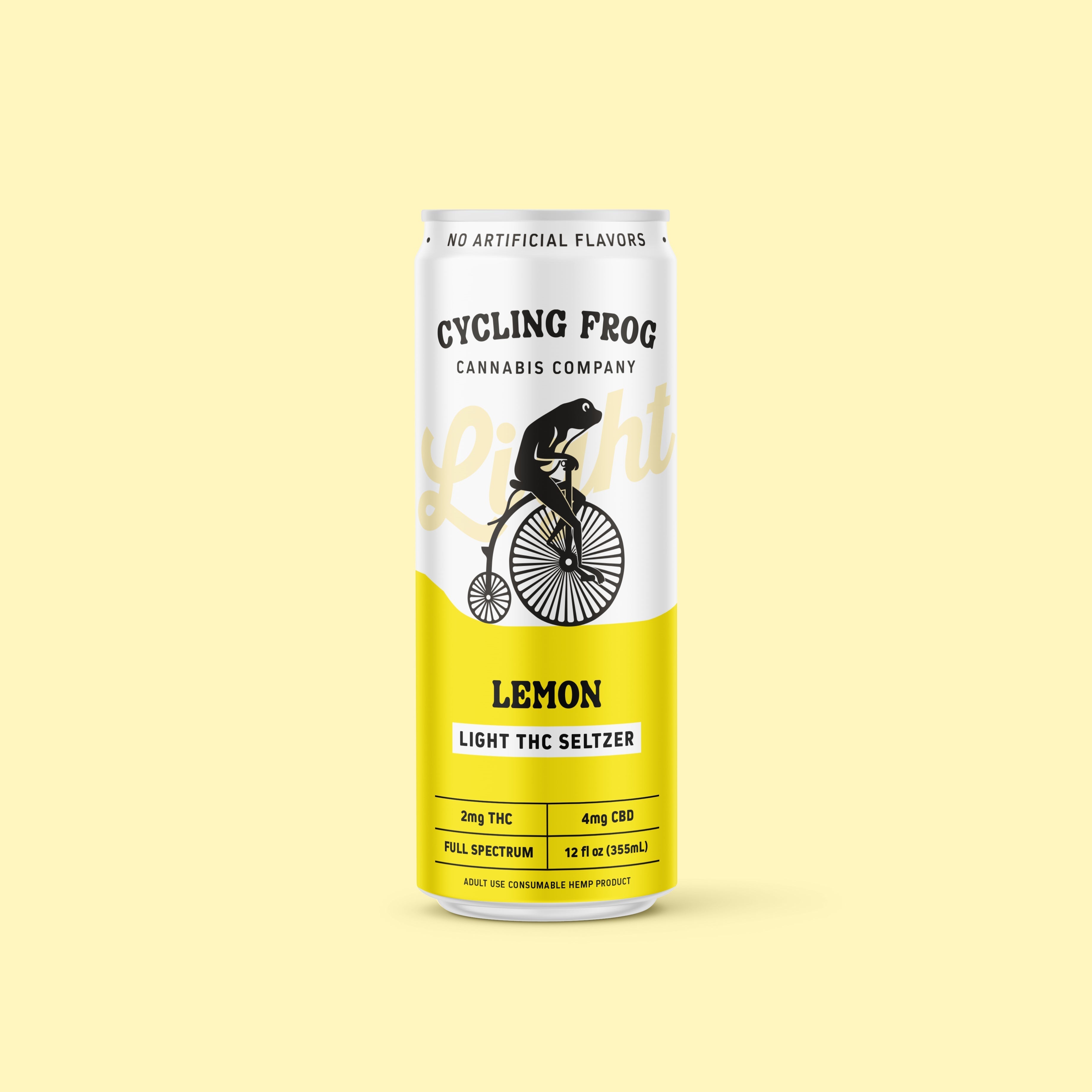 Cycling Frog Lemon THC Light Seltzer, 6pk