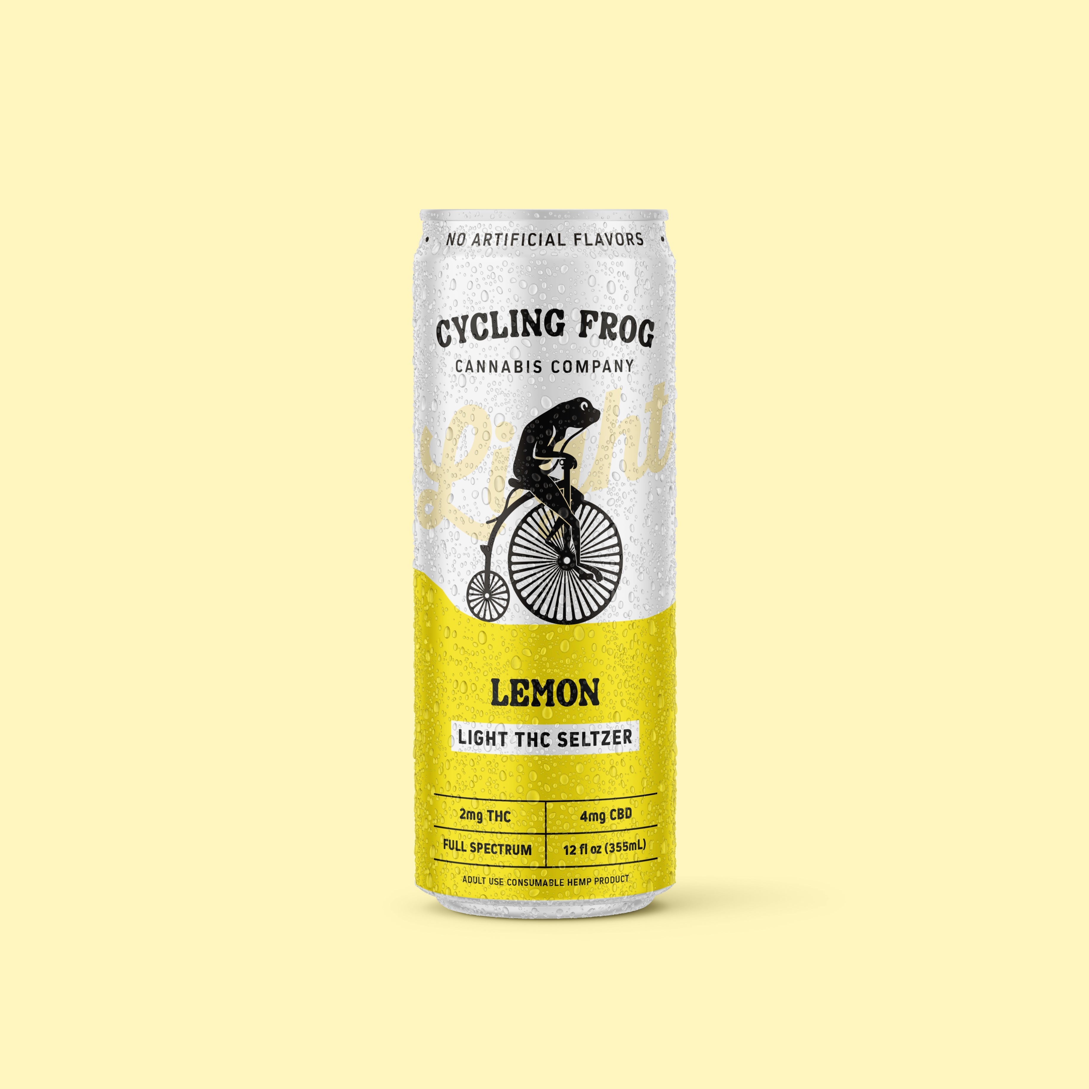 Cycling Frog Lemon THC Light Seltzer, 6pk