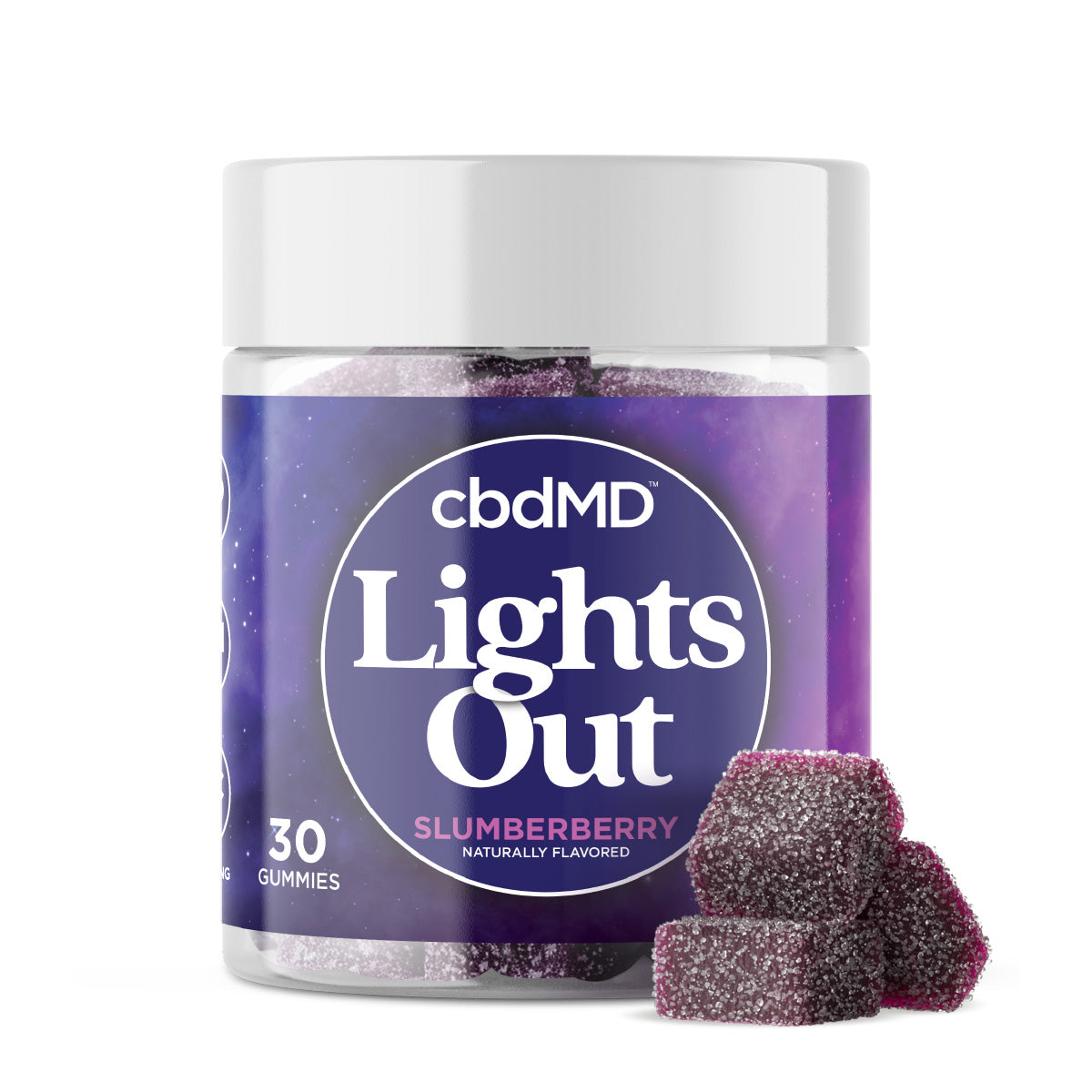 cbdMD Delta 9 THC Lights Out Sleep Gummies
