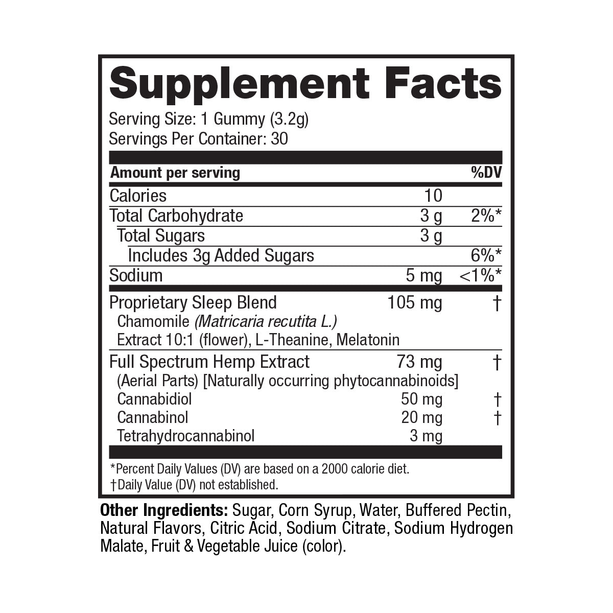 cbdMD Delta 9 THC Lights Out Sleep Gummies