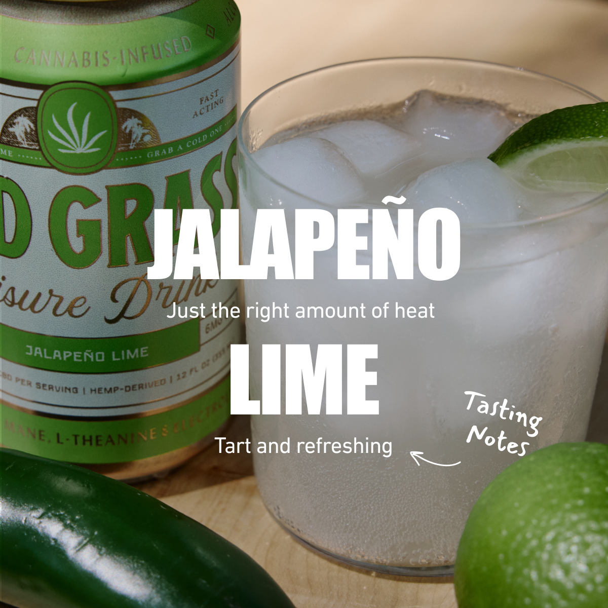 Dad Grass THC Drink - Jalapeño Lime