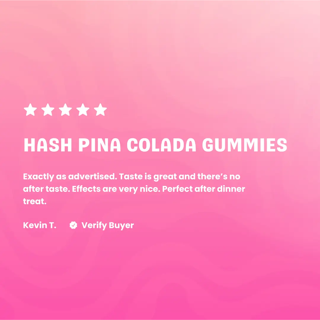 Live Hash Rosin Pina Colada Gummies