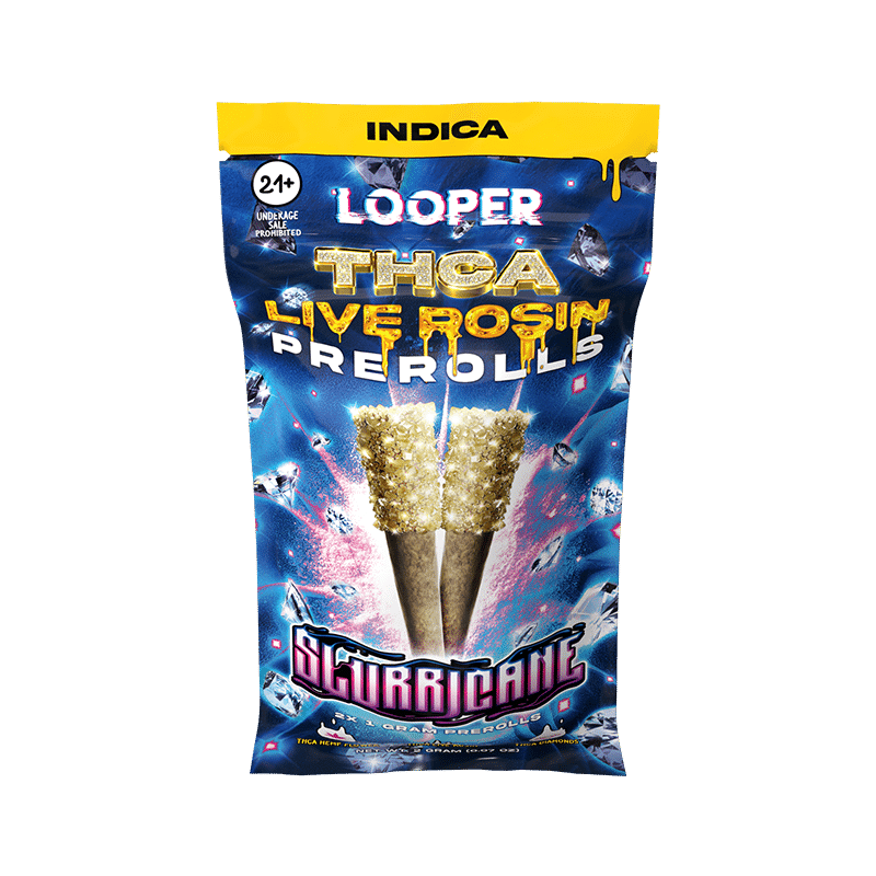 Looper Vape THCA Live Rosin Prerolls 1G: Slurricane