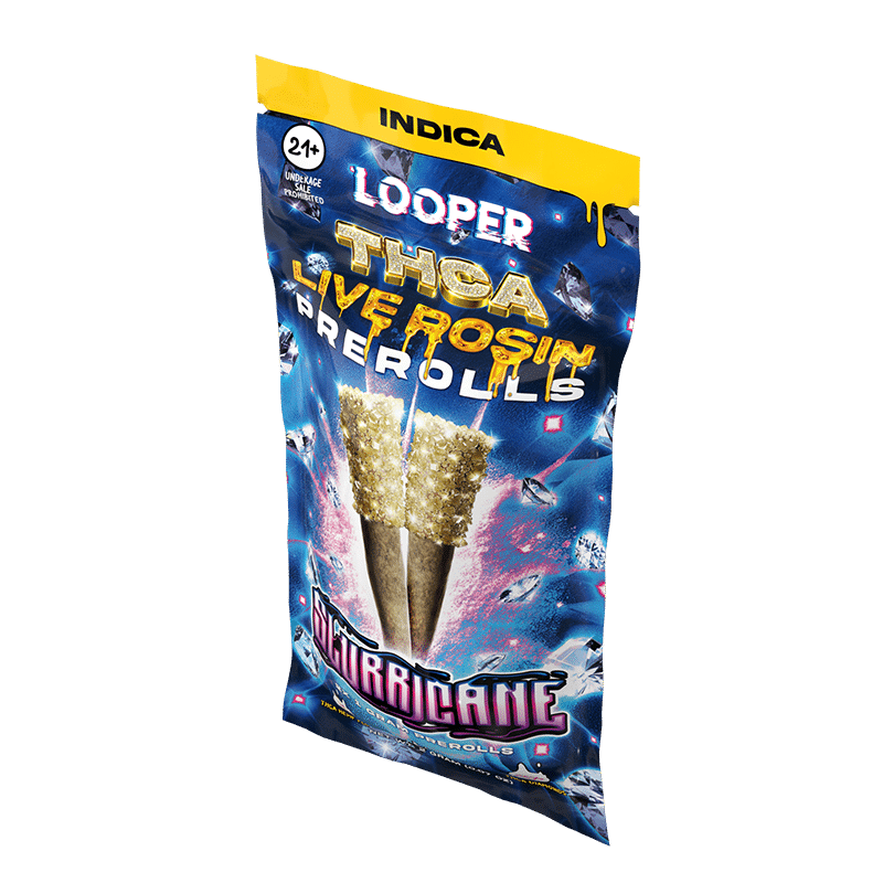 Looper Vape THCA Live Rosin Prerolls 1G: Slurricane