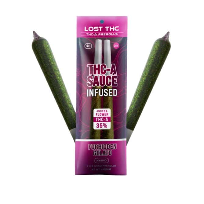 Lost THC THCa Sauce Pre-Rolls 2 x 2g