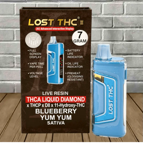 Lost THC V3 Live Resin THCa | D8 | THCP Disposable 7g Best Price