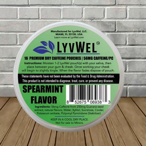LyvWel Premium Dry Caffeine Pouches 56mg Best Price