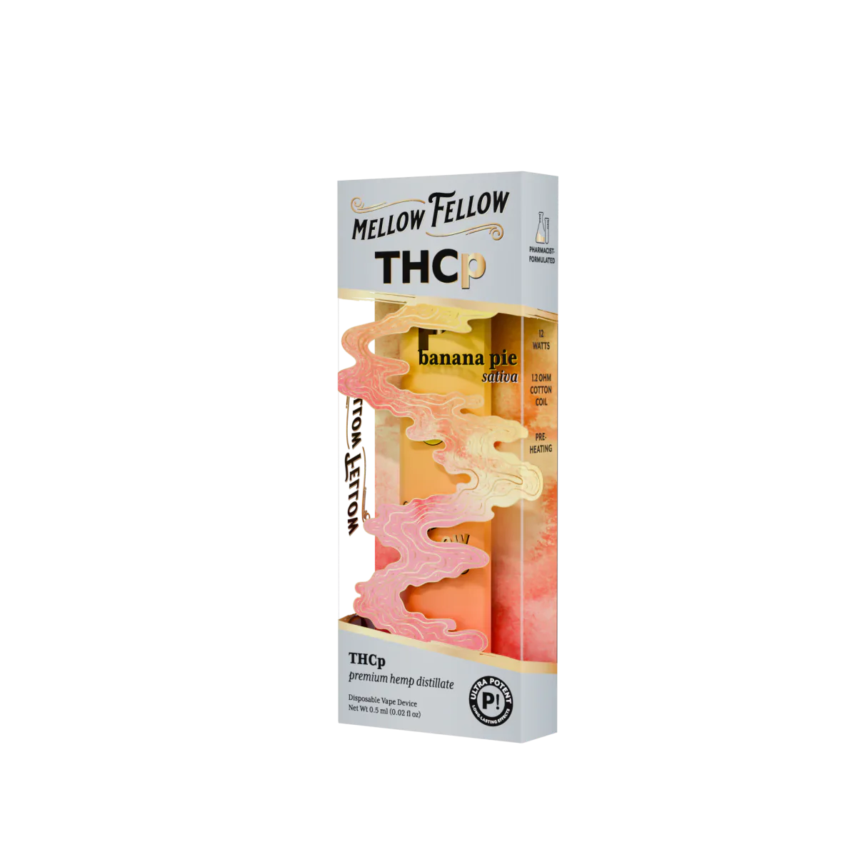 Mellow Fellow THCp 0.5g Disposable Vape - Banana Pie (Sativa) Best Price