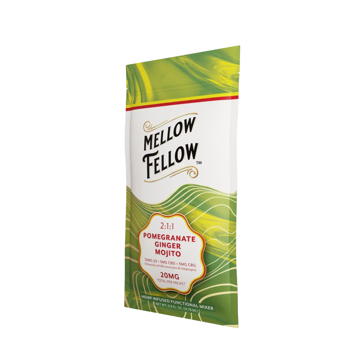 Delta 9 + CBD & CBG Mixers 10pc - Pomegranate Ginger Mojito