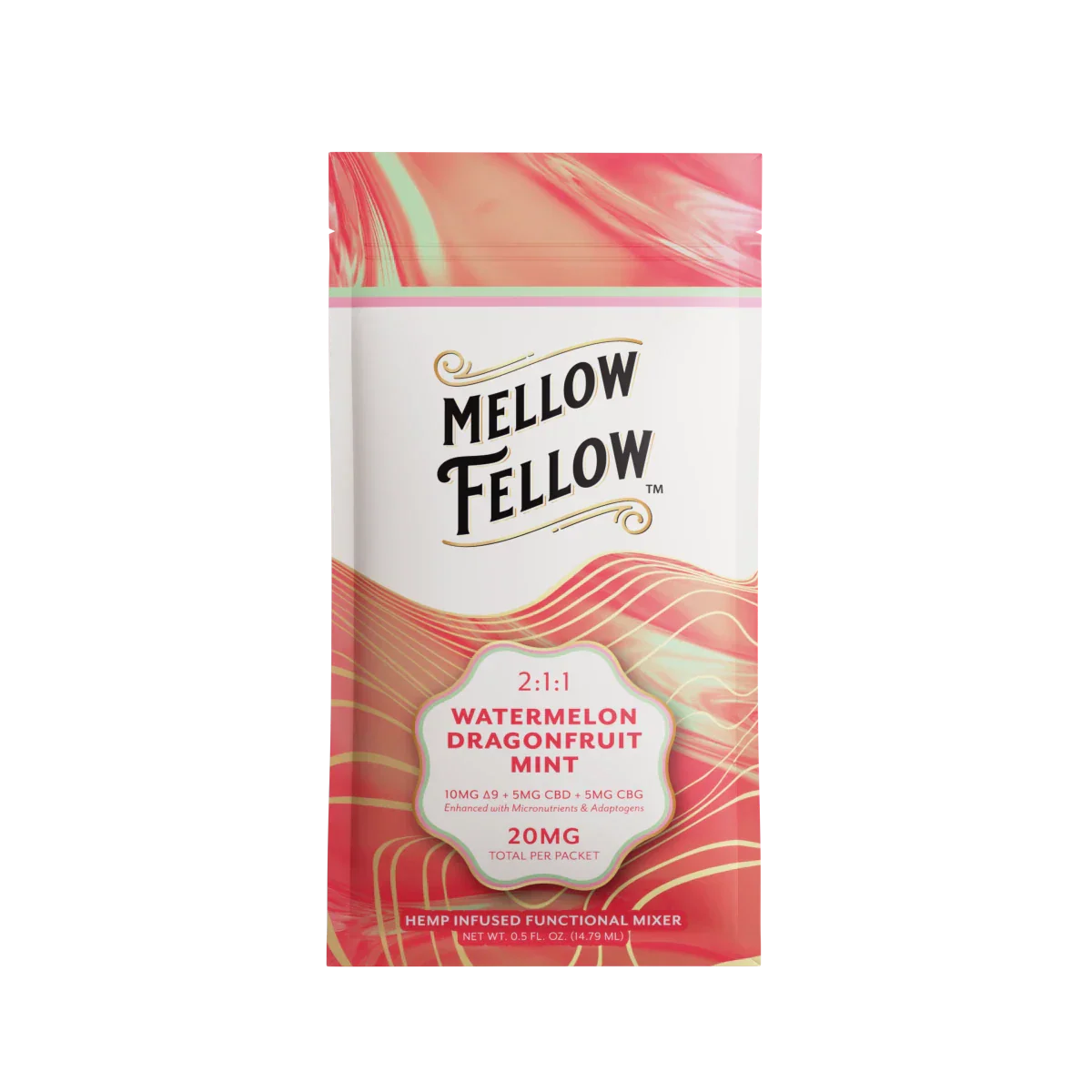 Delta 9 + CBD & CBG Mixers 10pc - Watermelon Dragonfruit Mint