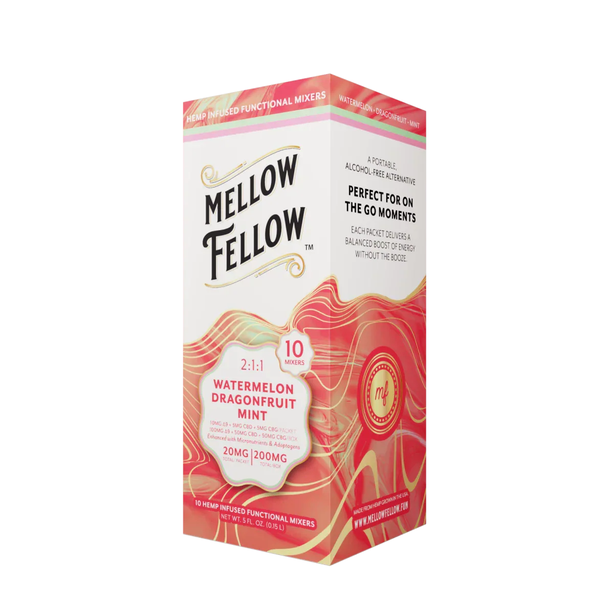 Delta 9 + CBD & CBG Mixers 10pc - Watermelon Dragonfruit Mint