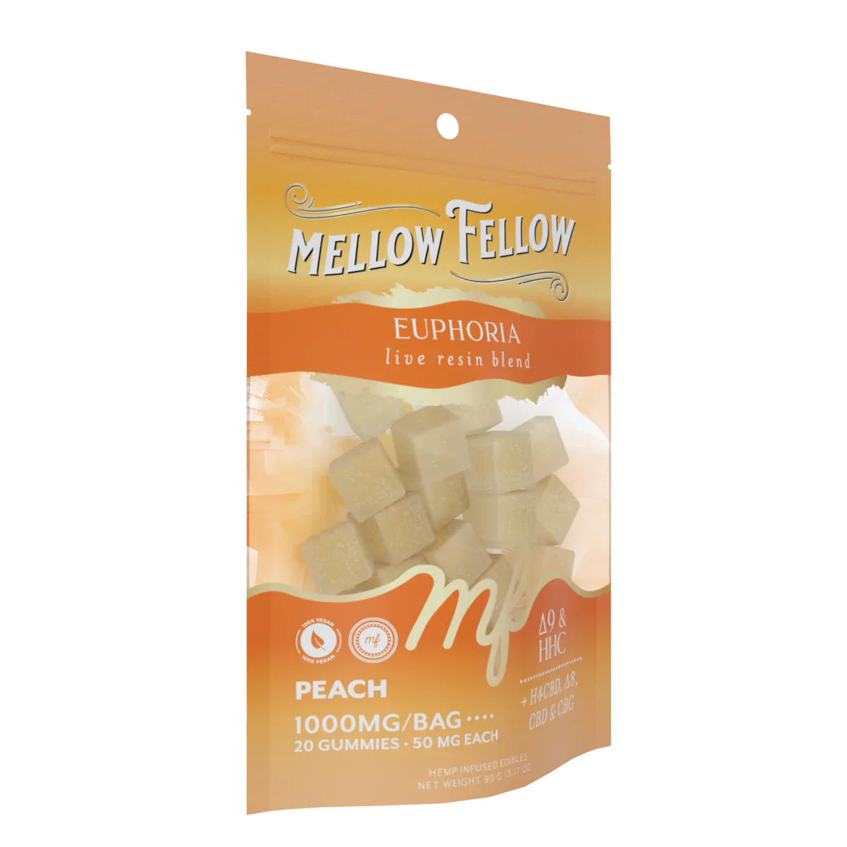 Euphoria Blend - Live Resin M-Fusions Edibles - Peach 1000mg