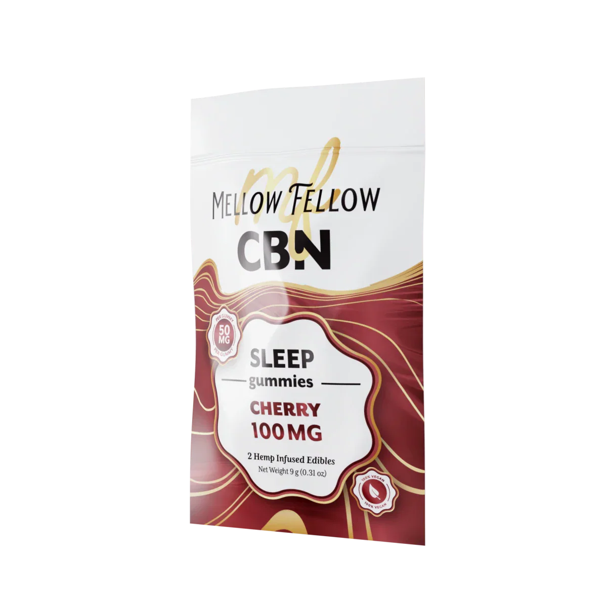 Mellow Fellow Sleep CBN Gummies 100mg - Cherry Best Sales Price - Edibles