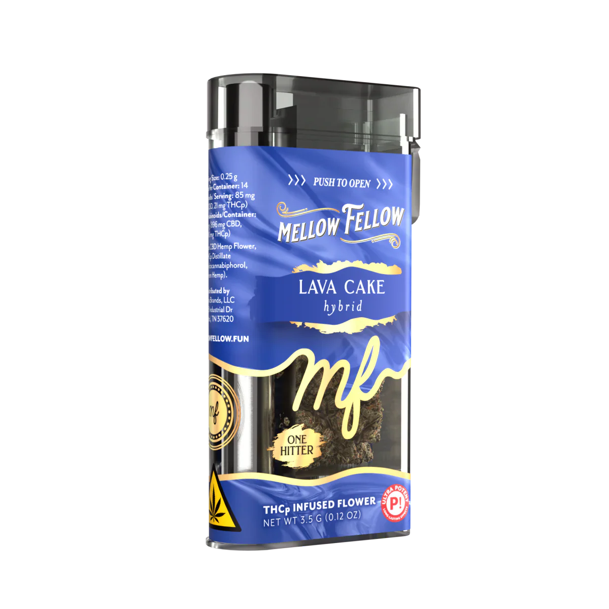 THCp 3.5g Infused Flower + One Hitter - Lava Cake (Hybrid)