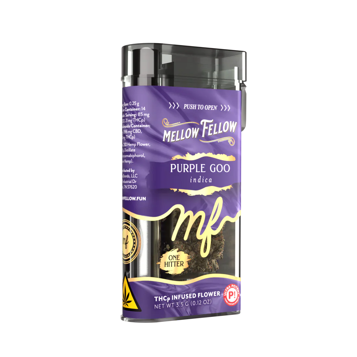 THCp 3.5g Infused Flower + One Hitter - Purple Goo (Indica)