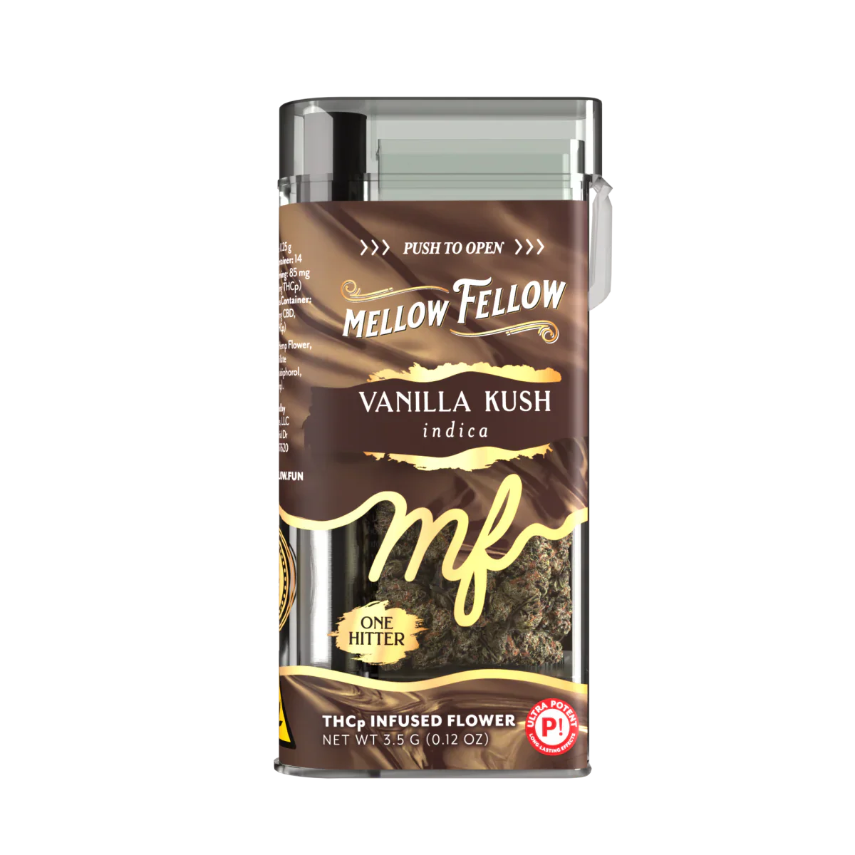 THCp 3.5g Infused Flower + One Hitter - Vanilla Kush (Indica)