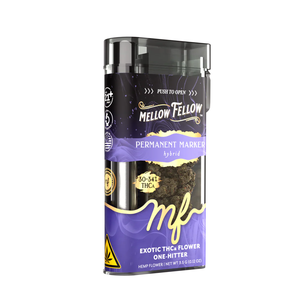 THCa 3.5g Exotic Flower + One Hitter- Permanent Marker (Hybrid)