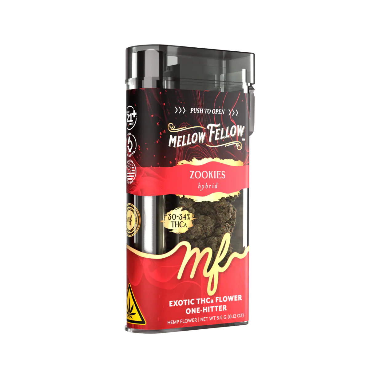 THCa 3.5g Exotic Flower + One Hitter - Zookies (Hybrid)