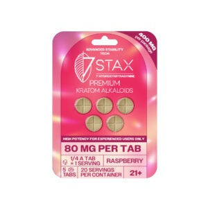 7Stax Premium 7-OH Kratom Alkaloid Tablets (400mg – 5 Count)
