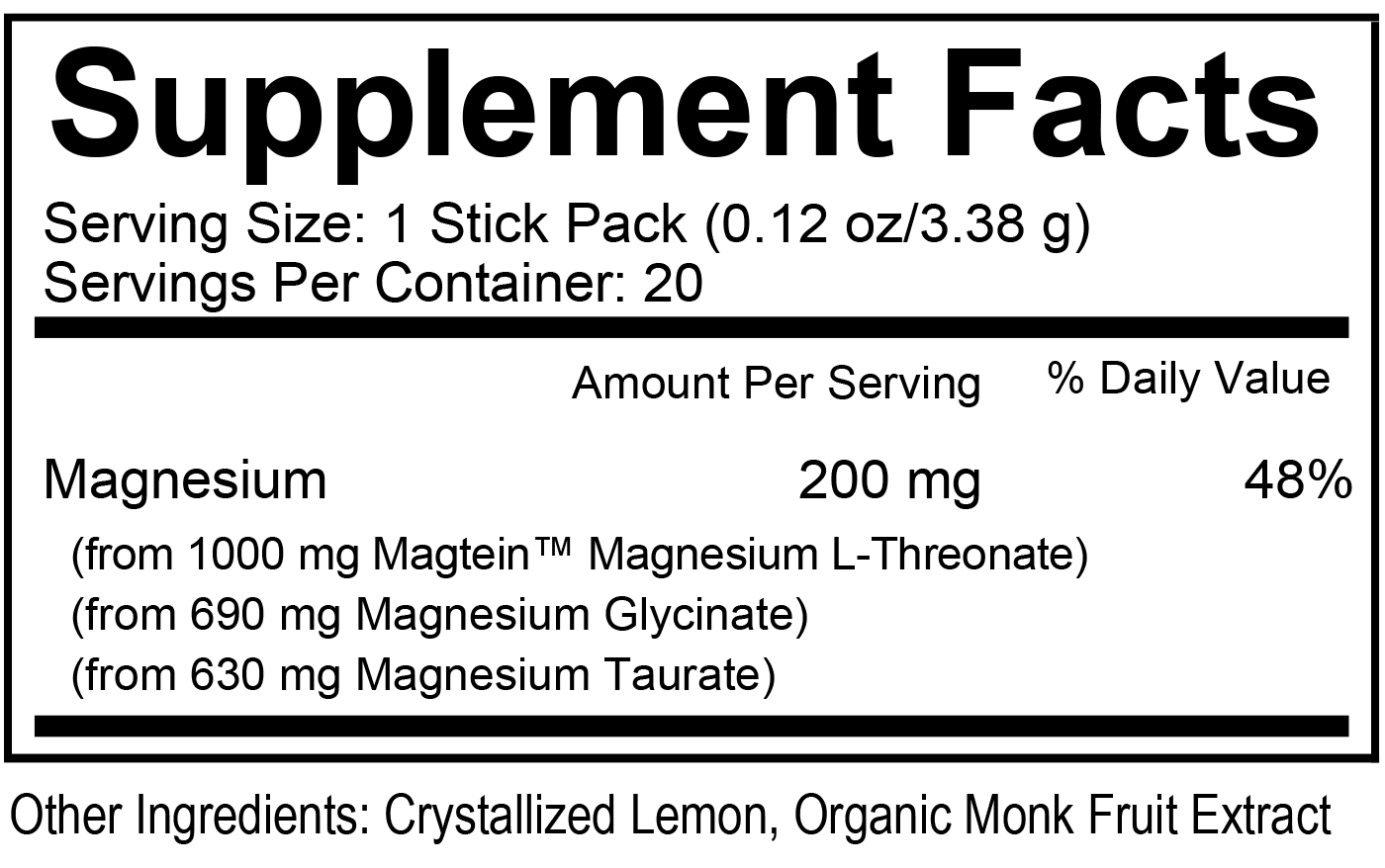 MagTech® Magnesium Lemonade
