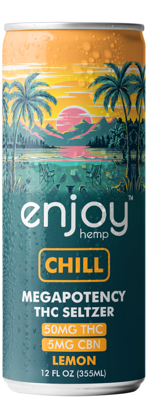 Enjoy Hemp 50mg THC Seltzer Mood Variety Pack | Mega Potency (Euphoria, Bliss, Chill)