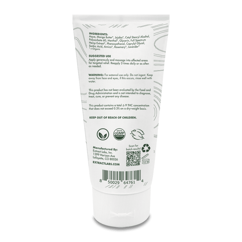 Extract Labs Muscle & Recovery Lotion