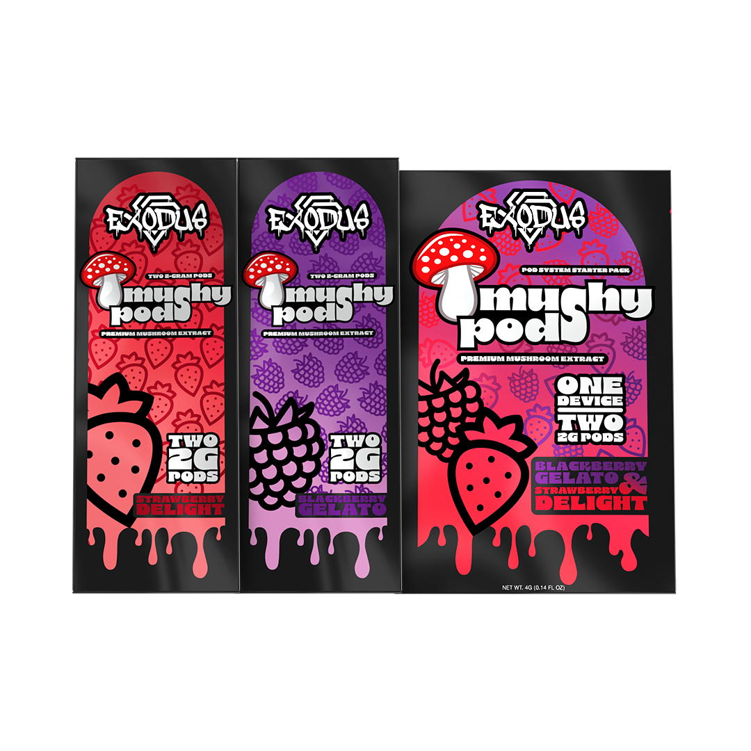 Exodus Mushy Pods Starter Kit & Refill Pods 2g