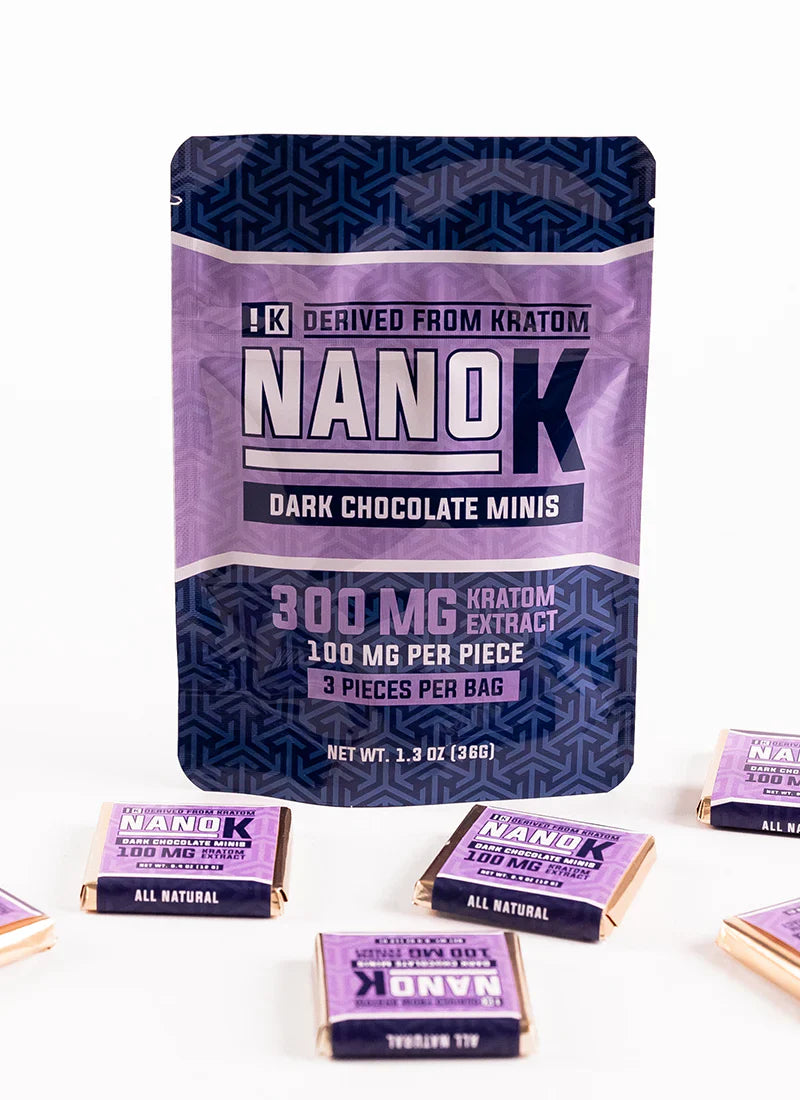 Nano K Kratom Extract Dark Chocolate Minis (3ct Bag)