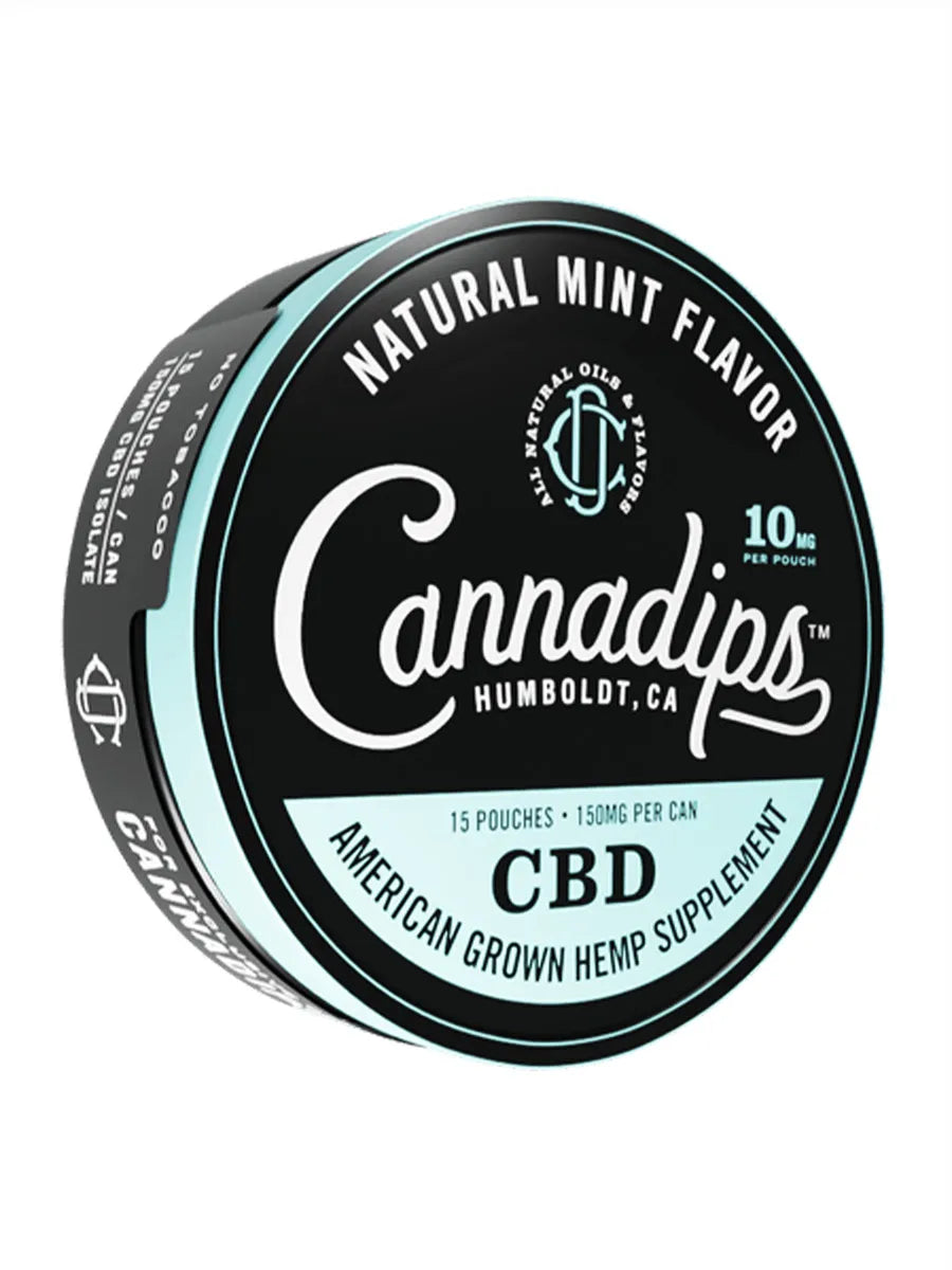 Natural Mint Cannadips CBD Pouches 15ct 150MG