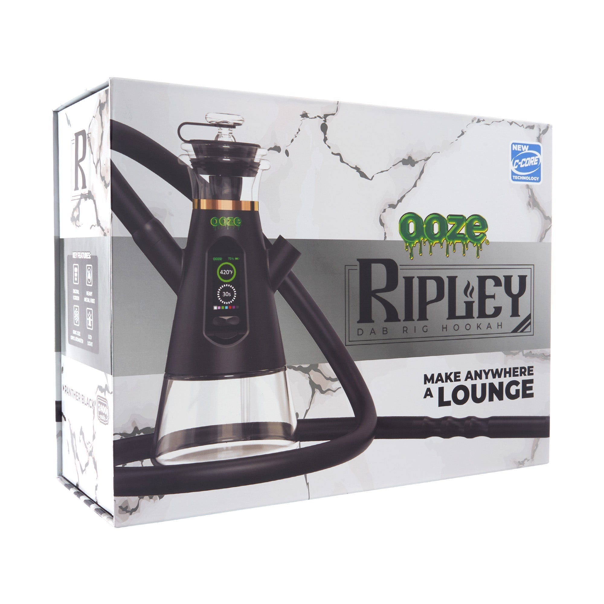 Ooze Ripley Dab Rig Hookah 2400mAh C-Core