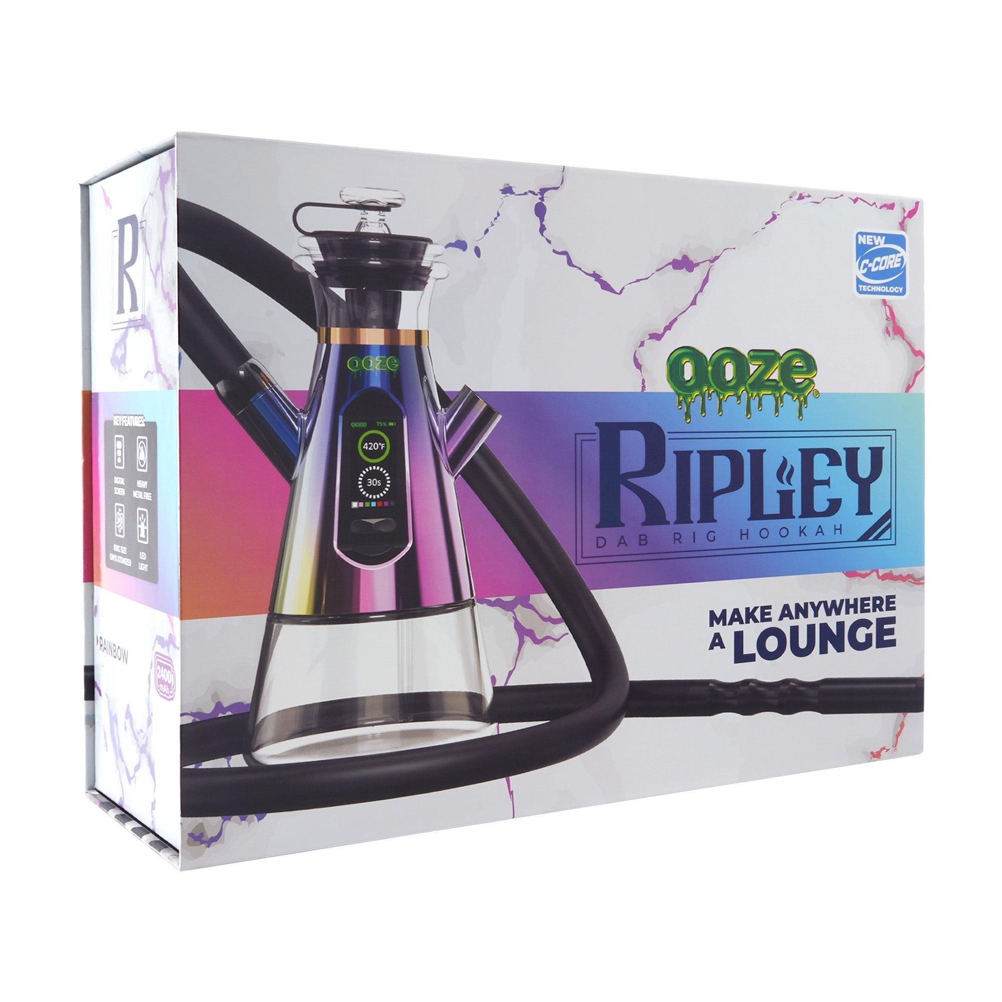 Ooze Ripley Dab Rig Hookah 2400mAh C-Core