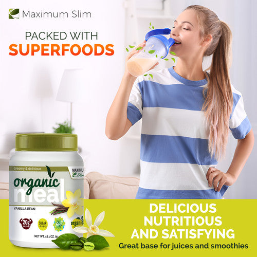 Maximum Slim Organic Fat Burning Meal - Vanilla Bean Best Price